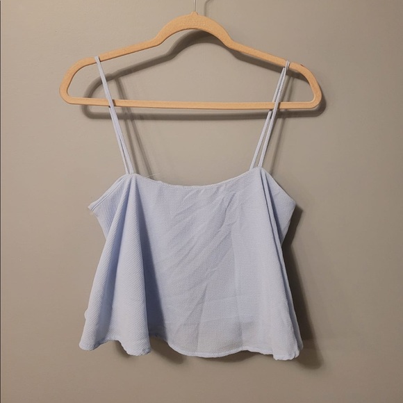Baby Blue Cropped Tank - Picture 1 of 2